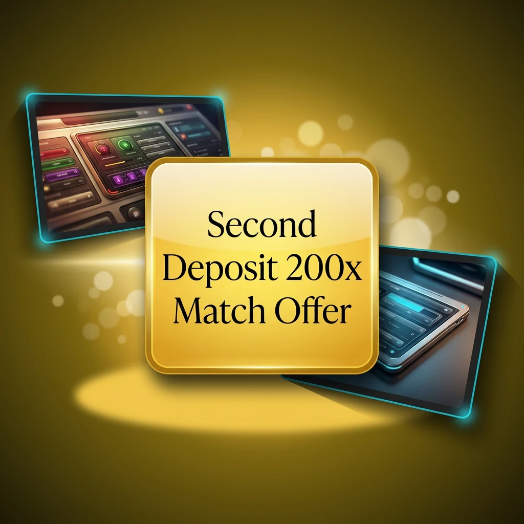 Second Deposit 200x Match Offer Second Deposit 200x Match Offer
